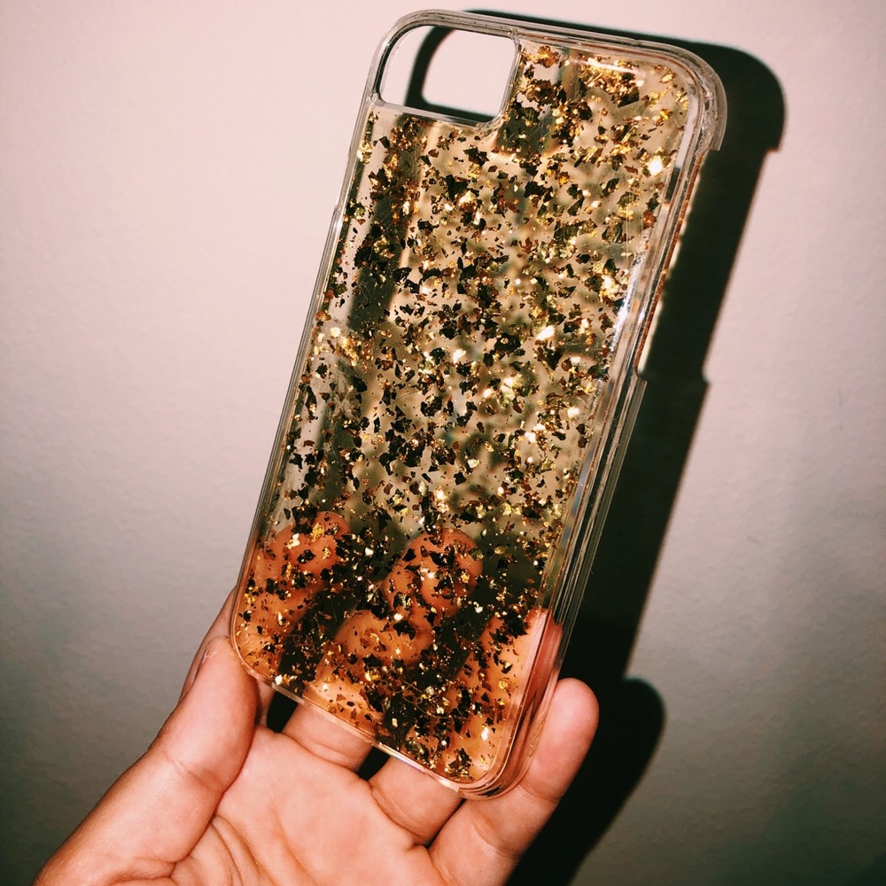 Gold flaked iPhone 6/6s case